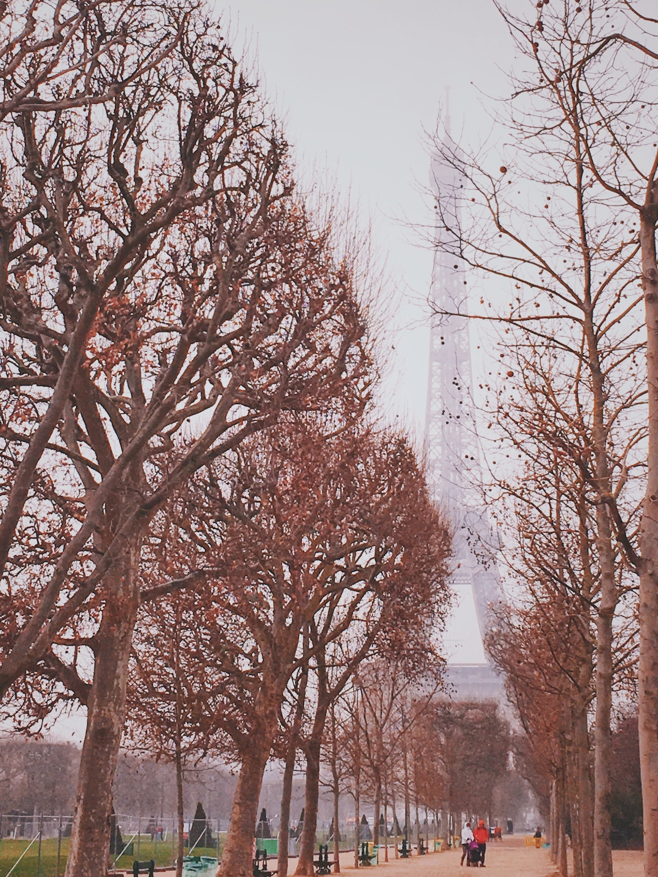 Winter weather in Paris