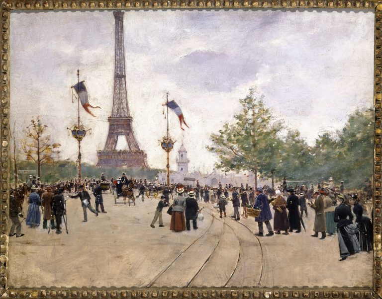 Jean_Béraud_-_Entrée_de_l'exposition_universelle_de_1889__musée_Carnavalet_ Paris
