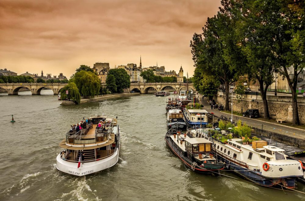 Boat on the Seine River