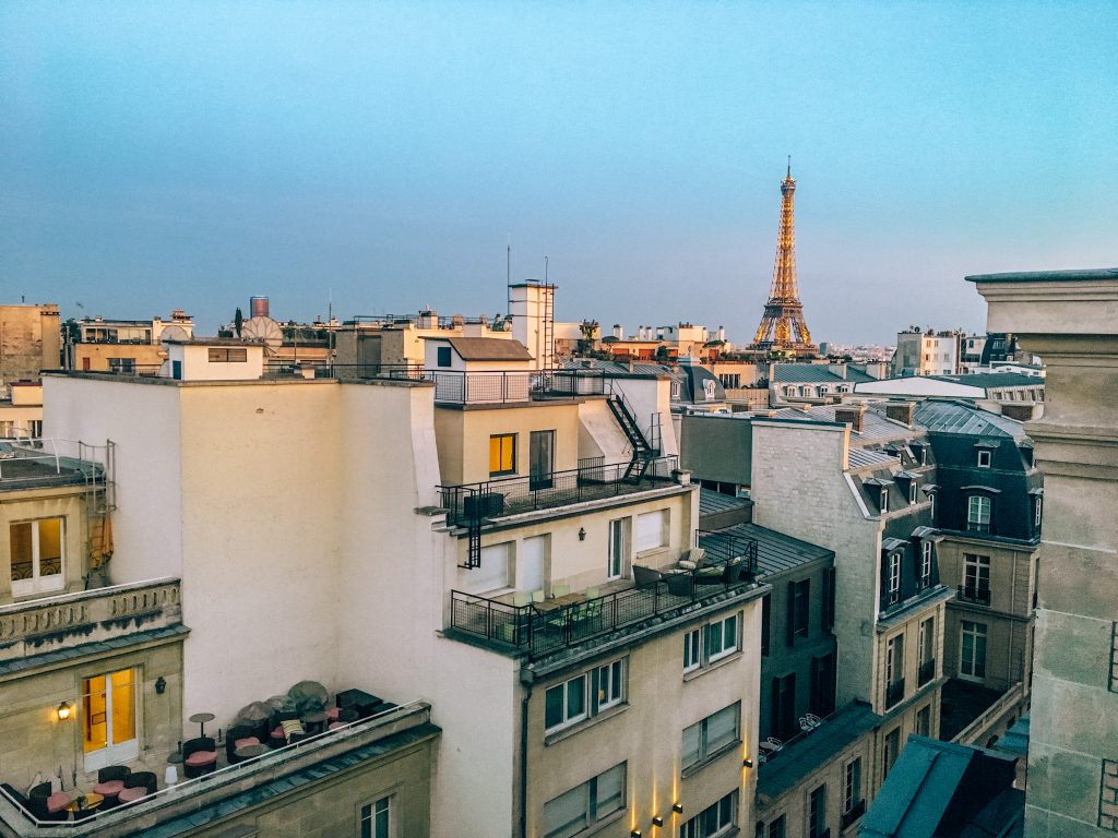 Rooftop views of Paris
